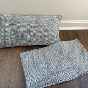 Ballard Design lumbar pillow cover herringbone
